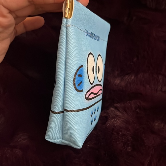 Sanrio Hangyodon Wallet Case Bag Coin Purse Organizer Travel Cosmetic Makeup New - Picture 7 of 9